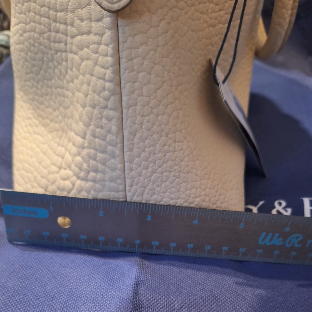 Dooney & Bourke Cream Leather Satchel - Picture 7 of 7